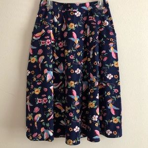 SALE ModCloth by Collectif Vintage bird skirt